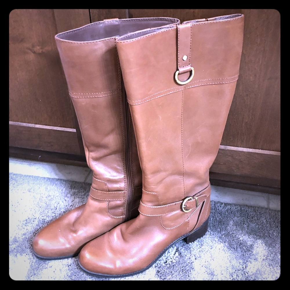 Bandolino Leather Riding Boots Sz 9.5
